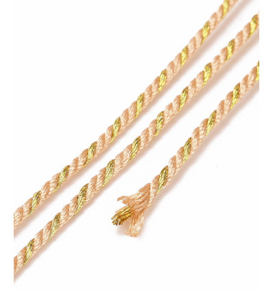 Cordon indien torsadé lurex (1m)