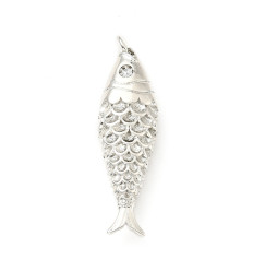 Pendentif pastille inoxydable poinçonnée