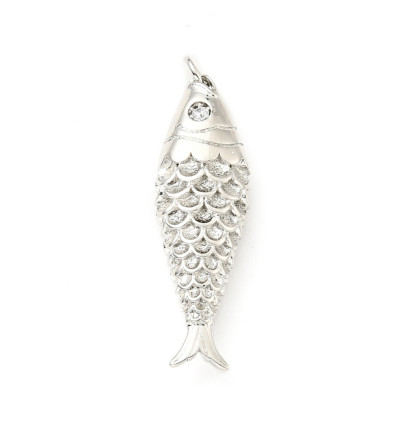 Pendentif pastille inoxydable poinçonnée