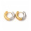 20x20mm - créole ovale bicolore (2pcs)