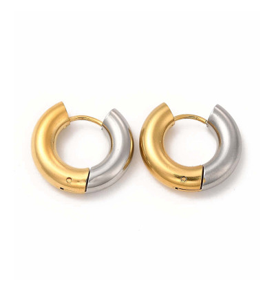 créole mini inoxydable épaisse 14mm (2pcs)