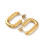 26x18mm - créole ouverte ovale (2pcs)