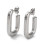 26x18mm - créole ouverte ovale (2pcs)