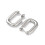 26x18mm - créole ouverte ovale (2pcs)
