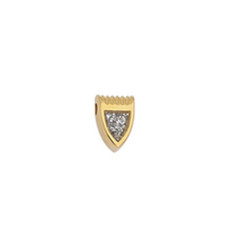 Pendentif pastille inoxydable poinçonnée