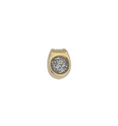 Pendentif pastille inoxydable poinçonnée