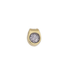 Pendentif pastille inoxydable poinçonnée