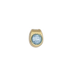 Pendentif pastille inoxydable poinçonnée