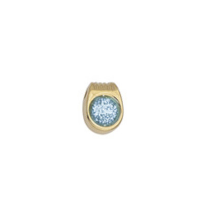 Pendentif pastille inoxydable poinçonnée