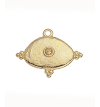 Pendentif pastille inoxydable poinçonnée