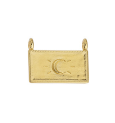 Pendentif pastille inoxydable poinçonnée