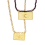 Pendentif rectangle avec lune