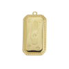 Pendentif pastille inoxydable poinçonnée