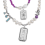 Pendentif pastille inoxydable poinçonnée