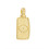 Pendentif pastille inoxydable poinçonnée