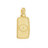 Pendentif pastille inoxydable poinçonnée