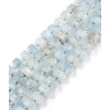 Chapelet Heishi en pierre facettée - quartz rose