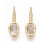 Pendentif zircon ovale sur tige
