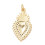Pendentif pastille inoxydable poinçonnée