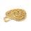 Pendentif grosse coeur + zirconium multicolore