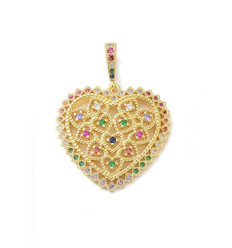 Pendentif pastille inoxydable poinçonnée