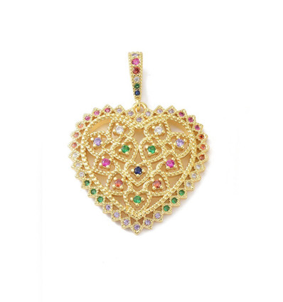Pendentif pastille inoxydable poinçonnée