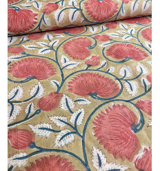 Tissu Sakura on blue by Kokka