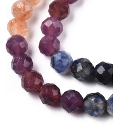 8mm - Chapelet pierre - quartz rose