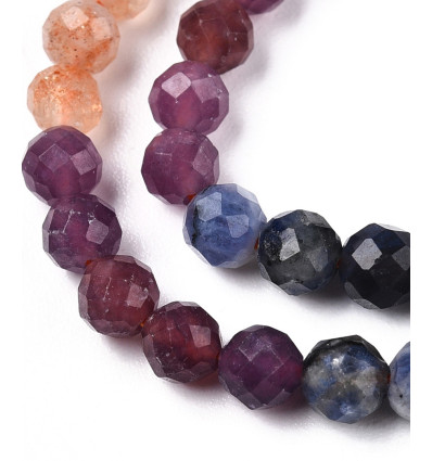 8mm - Chapelet pierre - quartz rose
