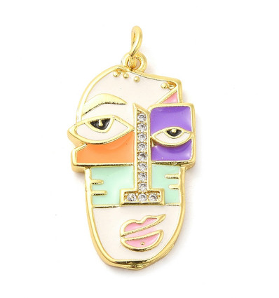 Pendentif pastille inoxydable poinçonnée