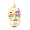 Pendentif pastille inoxydable poinçonnée