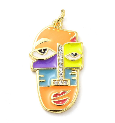 Pendentif pastille inoxydable poinçonnée
