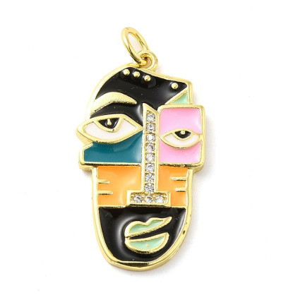 Pendentif pastille inoxydable poinçonnée