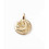 Pendentif oeil articulé + zircon vert