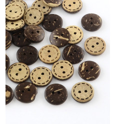 Bouton en bois 15mm