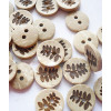 Bouton en bois 15mm