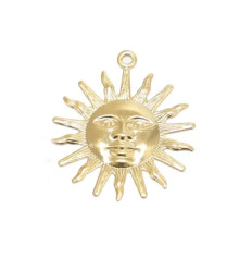 Pendentif pastille inoxydable poinçonnée