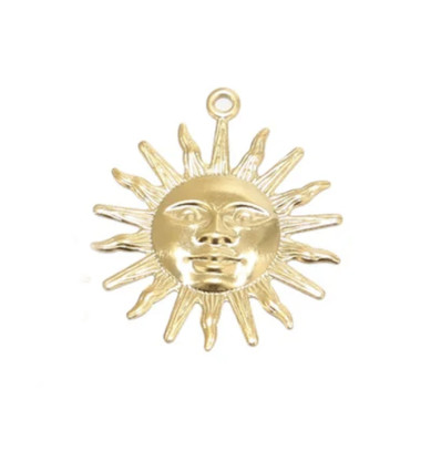 Pendentif pastille inoxydable poinçonnée