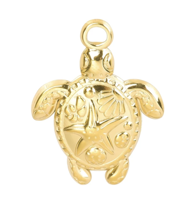 Pendentif pastille inoxydable poinçonnée
