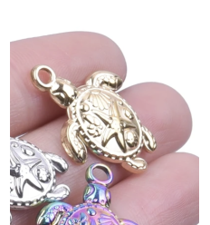 Pendentif pastille inoxydable poinçonnée