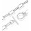 Collier chaine avec fermoir acier inoxydable
