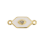 Connecteur hexagone blanc