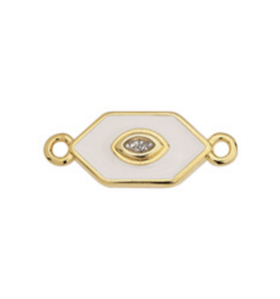 Connecteur hexagone blanc