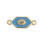 Connecteur hexagone bleu