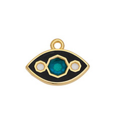 Pendentif oeil facetté noir