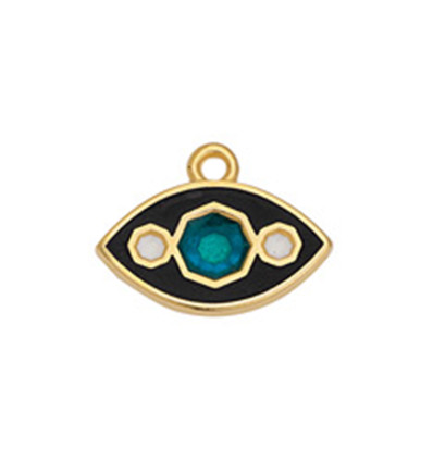 Pendentif oeil facetté noir