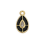 Pendentif goutte émaillée