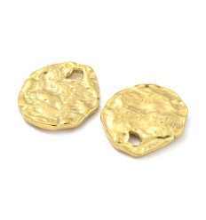 Pendentif médaille texturée