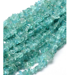 Chapelet pierre chips - aventurine verte