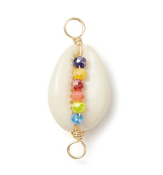 Pendentif cauri à 1 attache